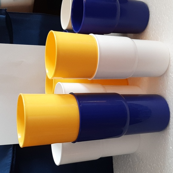 Tupperware Double Tumbler Set 12oz and 18oz Cups 12 Tumblers Total NWOT - Picture 13 of 16